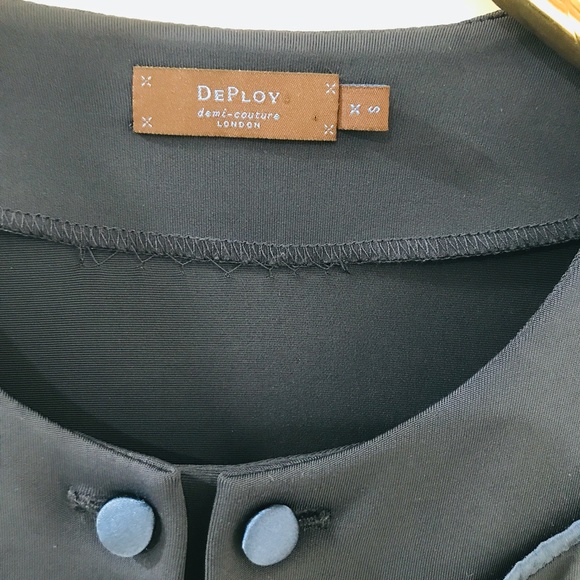 DEPLOY demi-couture Jacket Blue Short Buttons - Picture 2 of 6